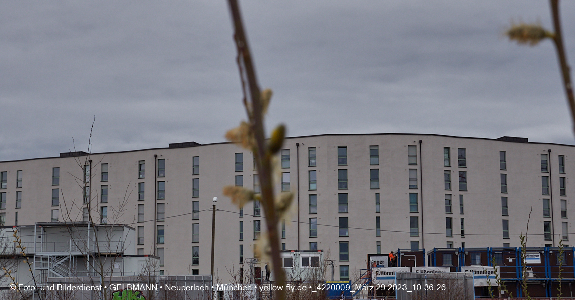 29.03.2023 - Baustelle REVO und Umgebung in Neuperlach